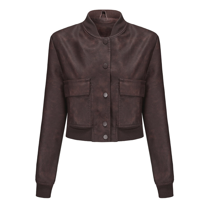 Ribbed Jacket- Brown 