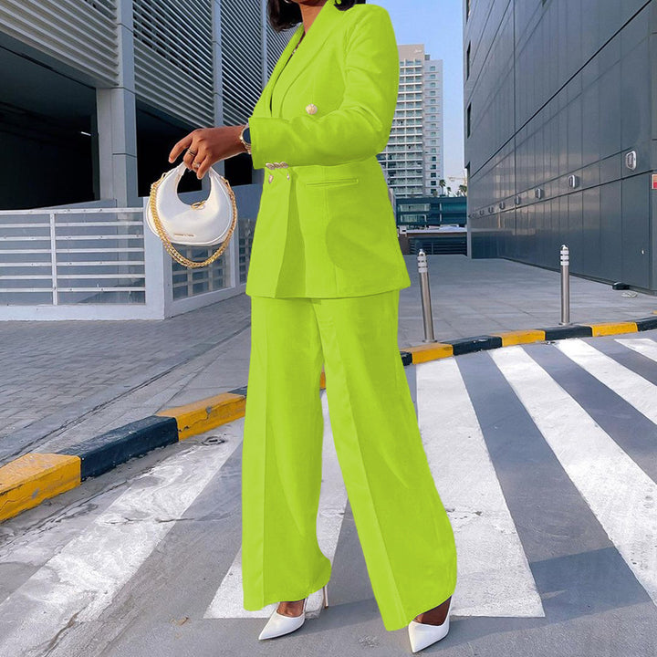 Casual Wide Leg Pants Suit