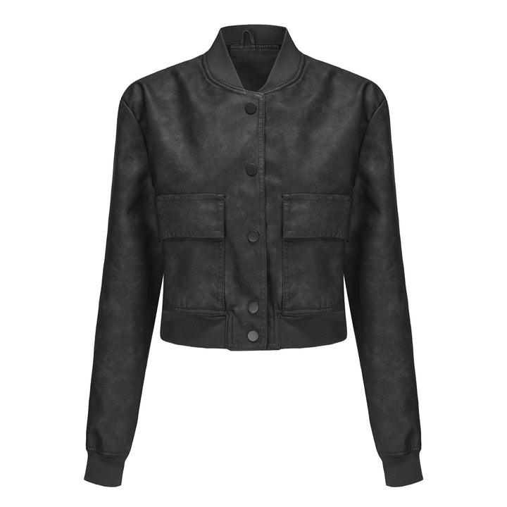 Ribbed Jacket- Black