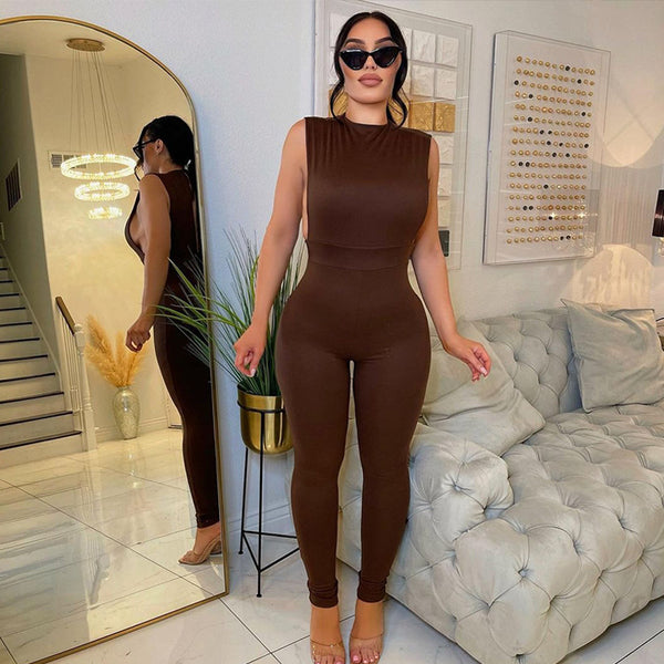 Tight Long Sleeve Wide Arm Jumpsuit