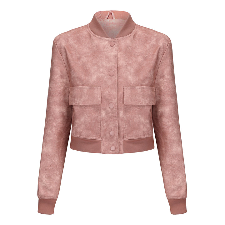 Ribbed Jacket- Pink